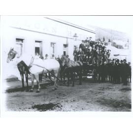 Unidentified Group outside the Vulcan Hotel