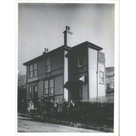 Unidentified Group outside St Bathans Post Office