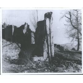 Ruined building, near lower cemetery