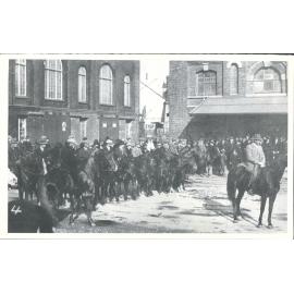 Specials guarding the approach to the wharf, near J shed