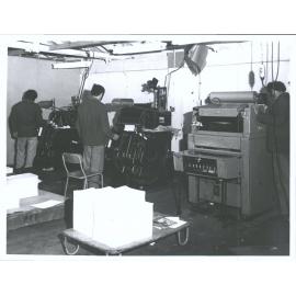 A corner of the printing unit at Wellington Prison, Mt Crawford