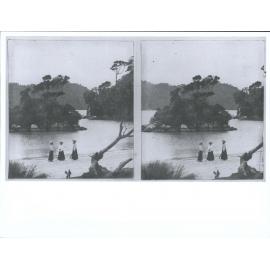 Unidentified Group on Horseshoe Bay Beach