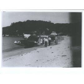 Tourist Air Travel ZK-BAY Seaplane on Stewart Island Beach