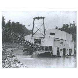 Dredge in operation