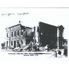 Earthquake 1929: Post Office, Westport, N.Z.