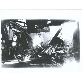 Earthquake 1929: Interior Post Office, Westport, N.Z.