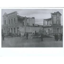 Post office being demolished