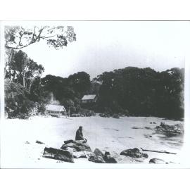 Sitting on the beach on Ulva Island