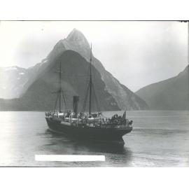 Tarawera (steamship) in Milford Sound