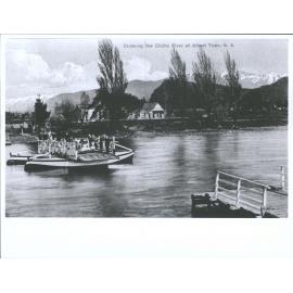 Crossing the Clutha River at Albert Town, N.Z.