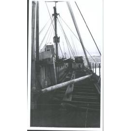 On deck of whaling ship