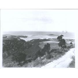 Taieri Mouth and Taieri Island from Road to Waihola