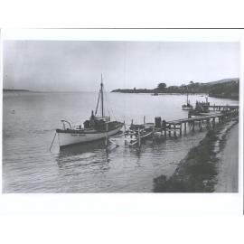 "Valmai" Docked at Taieri Mouth Wharf