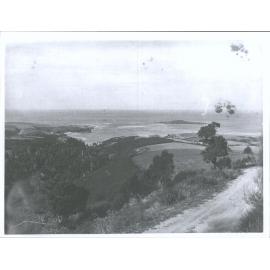 Taieri Mouth and Taieri Island from Road to Waihola