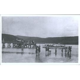 Passenger Launch "Viking" docking at Taieri Mouth