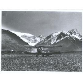 Hermitage Mount Cook. Pilot Mr T. Corrigal.