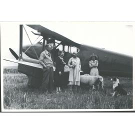 West Coast visitors arrive at the Faith, greeted by Sheep and dog.