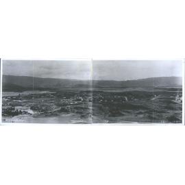 View of  township about 1927, taken from hillside beyond the old cemetery.