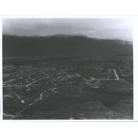 Old swing bridge in foreground