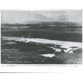 A Remarkable Stretch of the Molyneux, Showing Quite a Number of Dredges Working on the River.