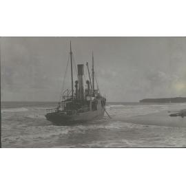SS Waitangi after stranding at Patea, May 5 1923