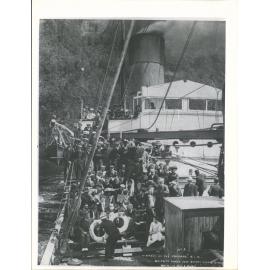 Waikare. 'Ship's company taken just before vessel struck'