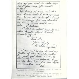 Specimen of handwriting