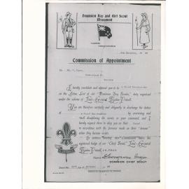Commission of Appointment, 1908