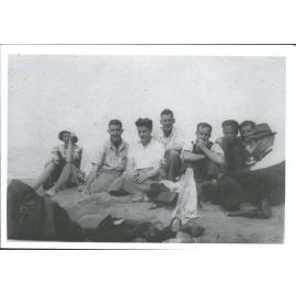 & Friends at Castor Bay, Takapuna, Nov 1940.