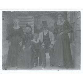 Four generations of Blue Spur. From left - Mrs J. Wren, Mrs - Clarry Varcoe, Mr Johns, Mrs Sydney Varcoe.