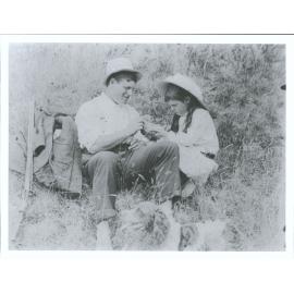 "With Dad rabbit shooting with Bobs"