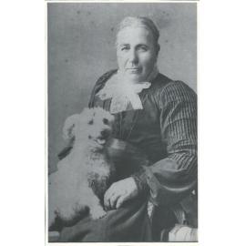 WHITE, Thursa nee Cutting and 'wog' the dog