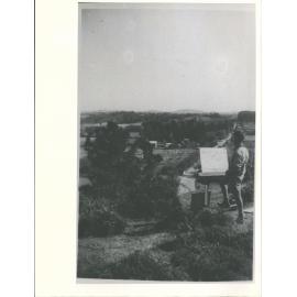 "Toss painting from the hill overlooking the Moutere Valley"
