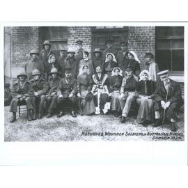 Returned wounded soldiers, & Australian Nurses