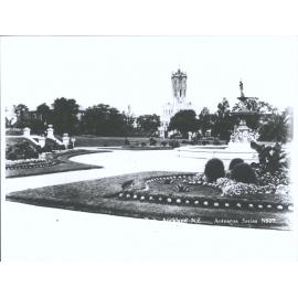 Albert Park, with University Clock tower behind.