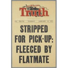 "Stripped for pick-up: fleeced by flatmate"