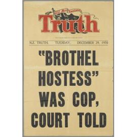 " "Brothel hostess" was cop, court told"