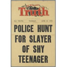 "Police hunt for slayer of shy teenager"
