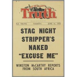 "Stag night stripper's naked "Excuse me". Winston McCarthy's reports from South Africa"