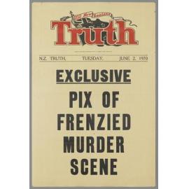 "Exclusive pix of frenzied murder scene"