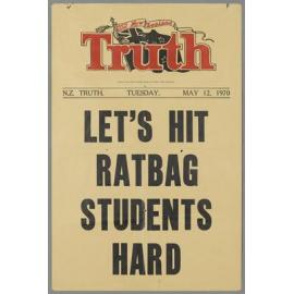 "Let's hit ratbag students hard"