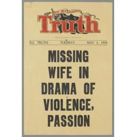 "Missing wife in drama of violence, passion"