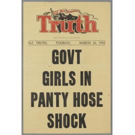 "Govt girls in panty hose shock"