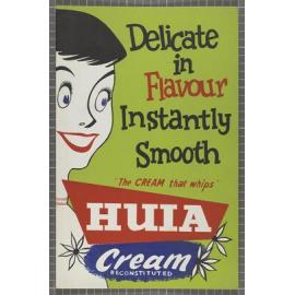Display advertisement for Huia reconstituted cream