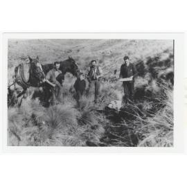 Burial of Old Joe, the Nevis Hotel proprietor's horse