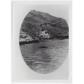 Two women on a flying fox