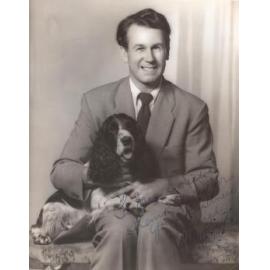 Wally Prictor and dog