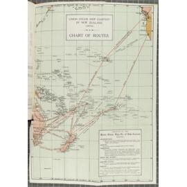Union Steam Ship Company of New Zealand Limited. Chart of routes.