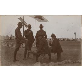 'Zeitoun Camp Jan. 1915 - Tewsley, Murray, Begg, Mitchell, Short'