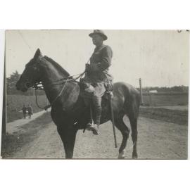 Officer on horseback